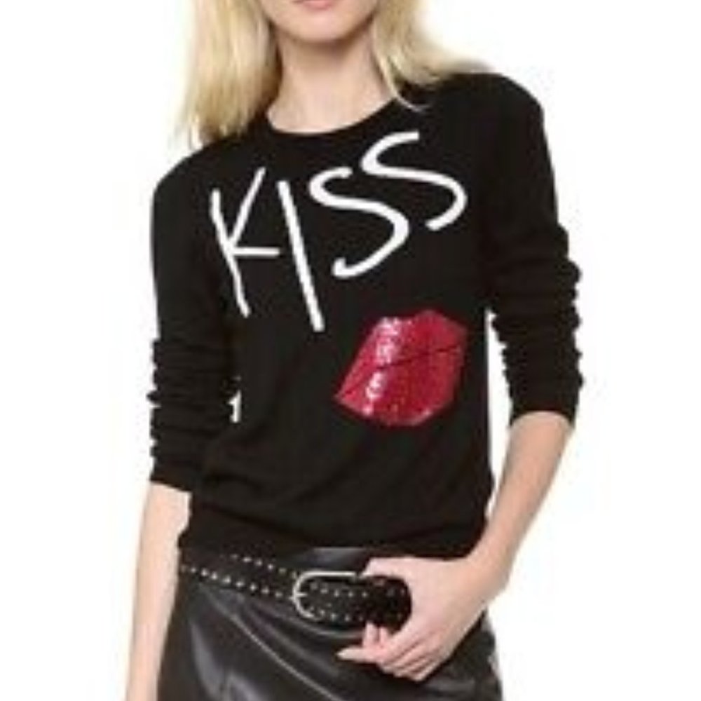 MOVING SALE- Alice + Olivia Karsyn Kiss & Tell Valentine Sweater
